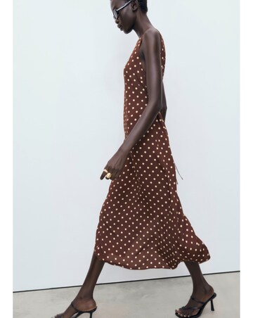 MANGO POLKA DOT MIDI DRESS