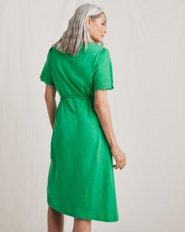 Julipa Broderie Sleeve Jersey Dress