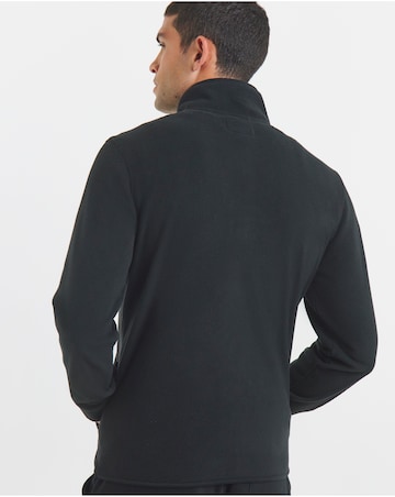 Microfleece Full Zip Jacket-Black
