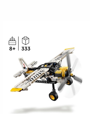 LEGO Technic Bush Plane Aircraft Toy, Airplane Model, Engineering Vehicle 42198
