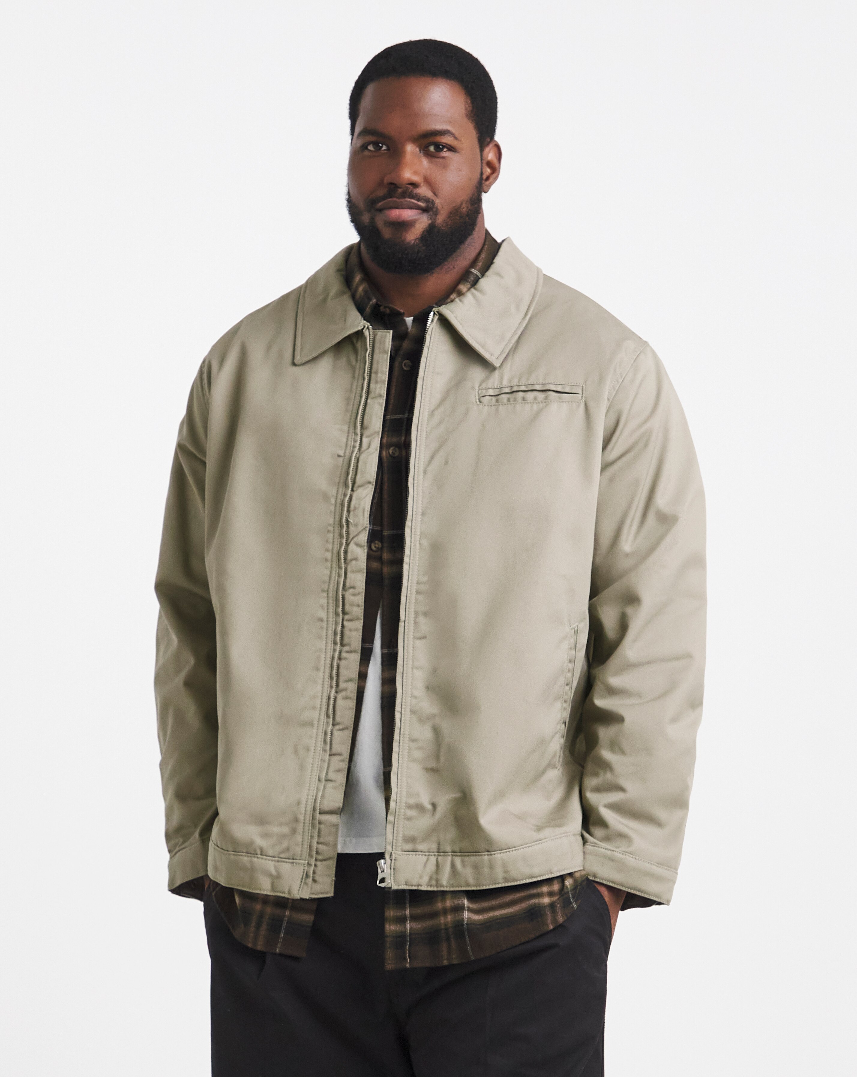 Jack & Jones Norrebro Worker Jacket - Natural | JD Williams