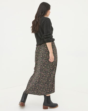 FatFace Painted Abstract Midi Skirt