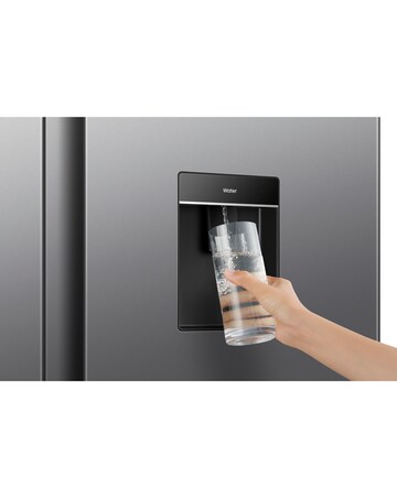 Fridgemaster MS91558DES NonPlumbed Total No Frost American Fridge Freezer Silver