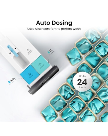 Hisense 7 Series WF7S1247BB AI Wifi-enabled 12kg 1400 spin Washing Machine Black