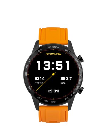 Sekonda Active Plus 45mm Black Rubber Dual Strap Smart Watch