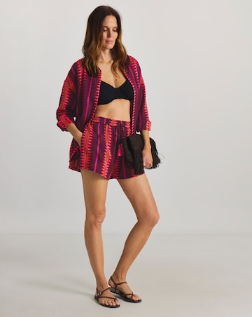 Jacquard Shirt and Shorts Beach Co-Ord Set