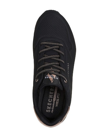 Skechers Black Uno Stand On Air Trainers -Wide Fit (E)