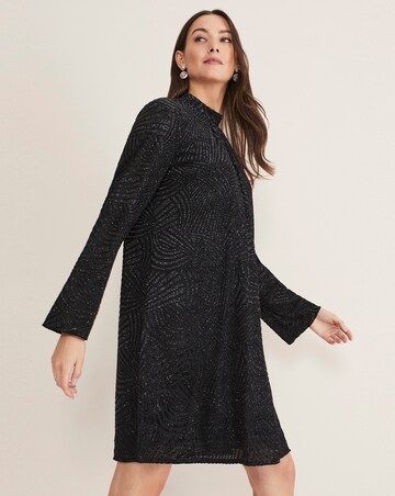 Phase Eight Kirsta Flock Velvet Swing Dress