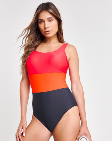 Sports Padded Colourblock Swimsuit