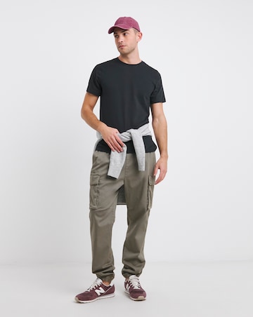 5 Pack Multi Crew T-Shirts Long Length