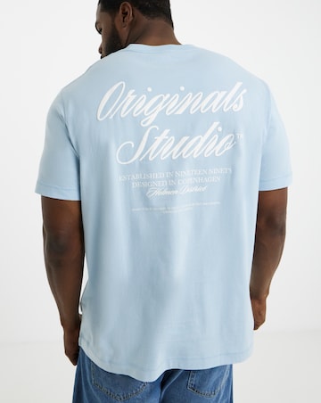 Jack & Jones Norrebro Back Graphic T-Shirt - Blue