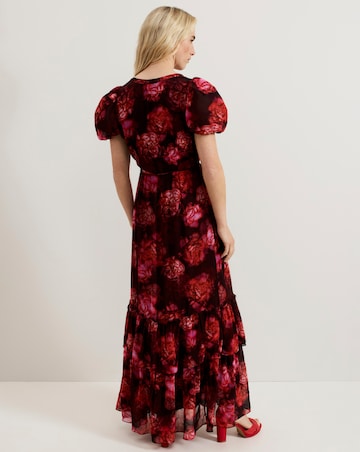 Phase Eight Amaris floral Puff Sleeve Maxi Dress