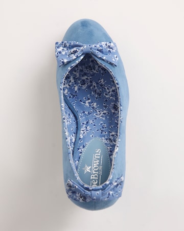 Joe Browns Court Shoes with Bow Detail Ex Wide Fit