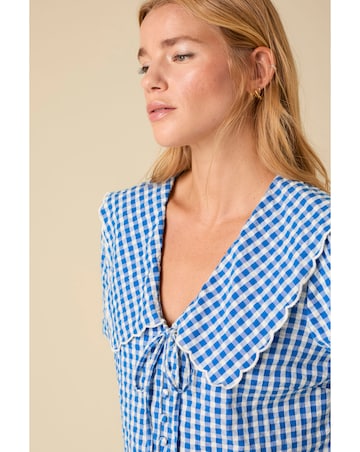 Nobody's Child Birdie Gingham Blouse