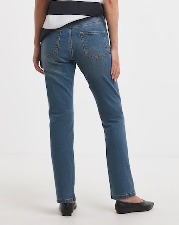 24/7 Western Blue Straight Leg Jeans