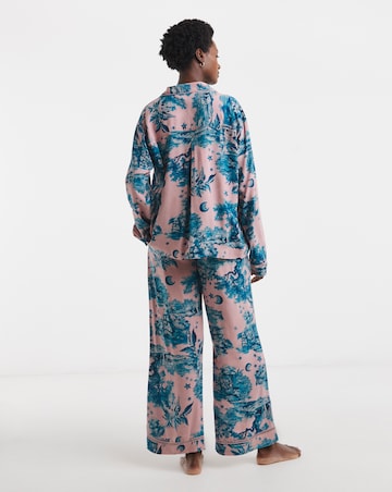Figleaves Printed Viscose Pyjama Set