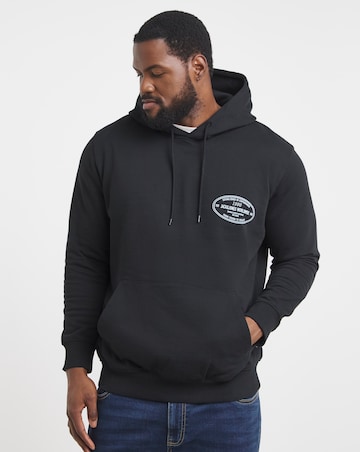 Jack & Jones York Logo Hoodie - Black