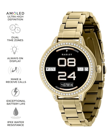 Radley Series 33 AMOLED Metal Strap Watch - Gold