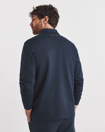 Folio Interlock Zip Shacket- Navy