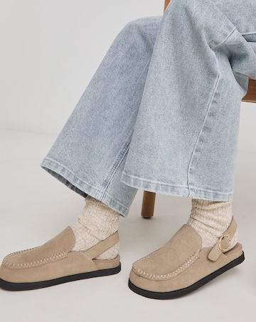 Madrid House Shoe Mules - Extra Wide Fit (EEE)