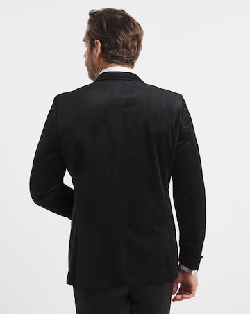 Velvet Satin Lapel Blazer Regular