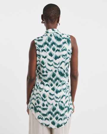 Dipped Back Sleeveless Shirt