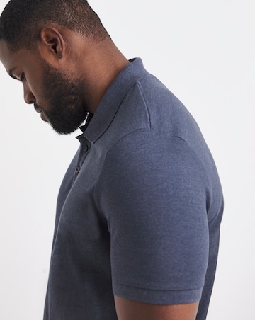 Marl Pique Polo Long