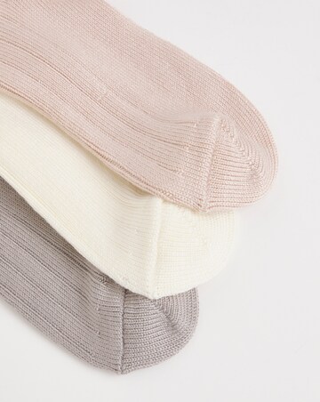 Pretty Secrets (3 Pair Pack) Soft Light Thermal Socks Neutral