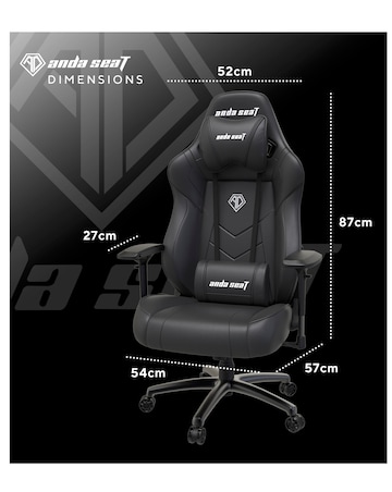 Andaseat Dark Demon Gaming Seat - Black