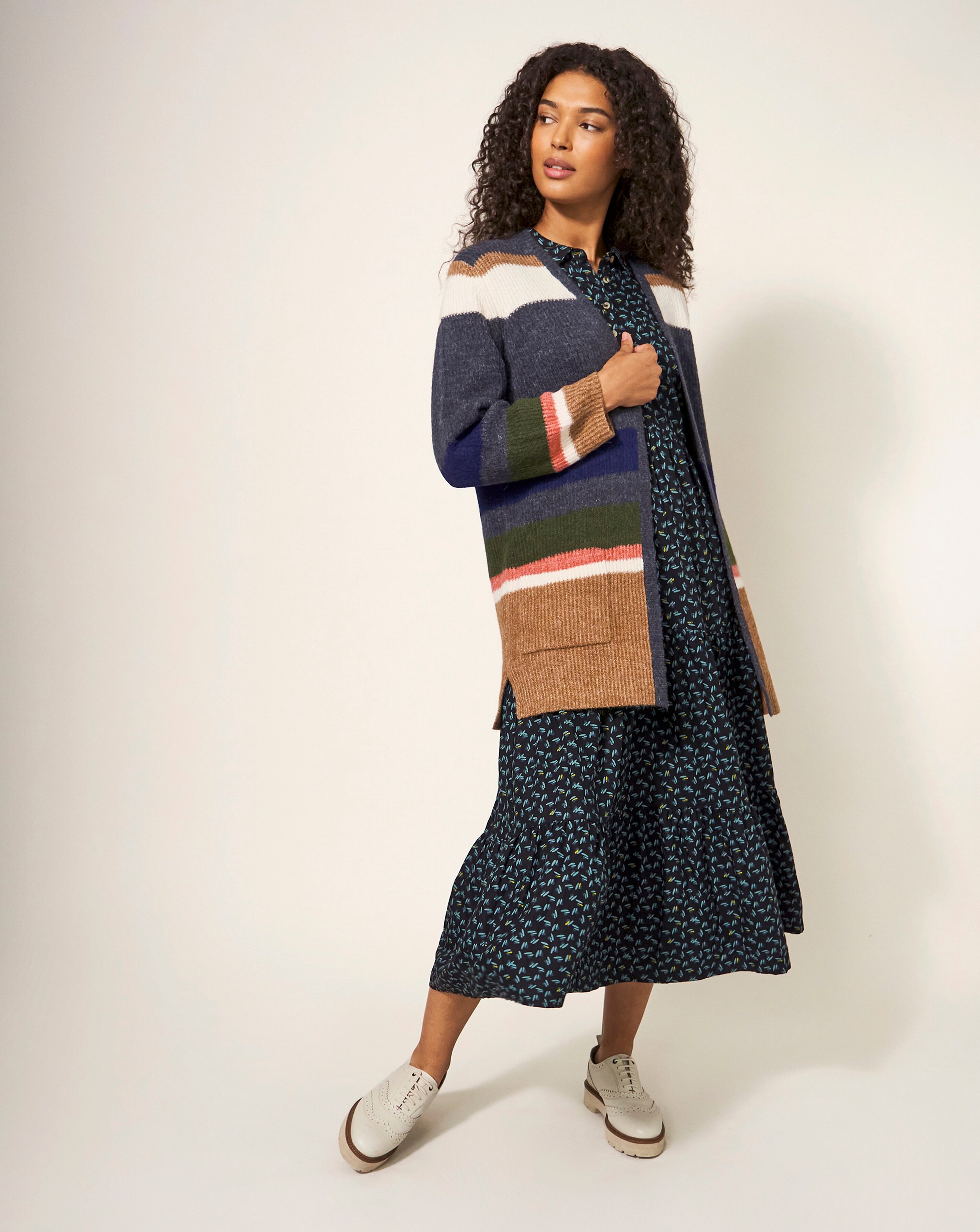 White Stuff Erica Long Line Cardigan