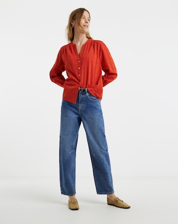 Textured Cotton Blouse