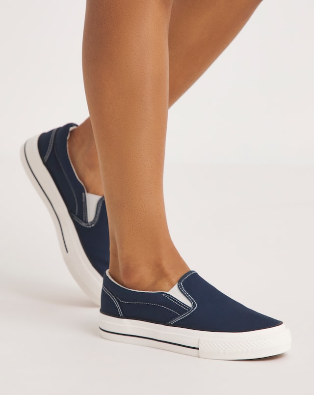 Nielson Slip On Chunky Sole Trainers - Wide Fit (E)