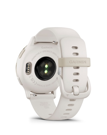 Garmin Venu 3S 41mm Smartwatch - Ivory and Soft Gold with Silicone Band