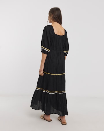 Pure Cotton Tiered Smock Dress