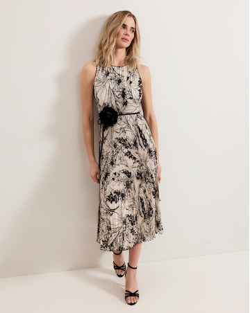 Phase Eight Sandra Printed Pleat Midi Dress