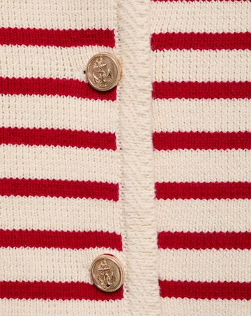 Mango Striped Knit Cardigan