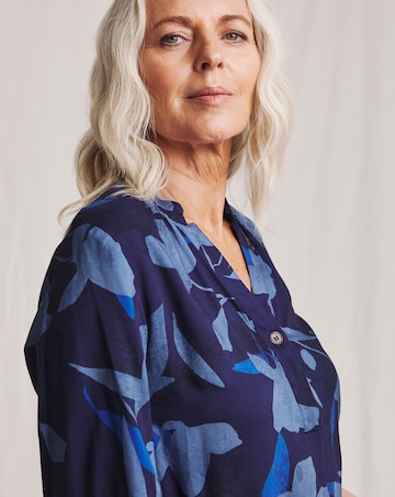 Julipa Printed Button Blouse