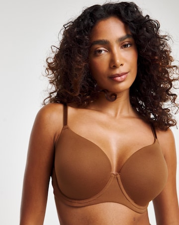 Pretty Secrets Feather Touch Moulded T Shirt Bra B-F - Nude 2