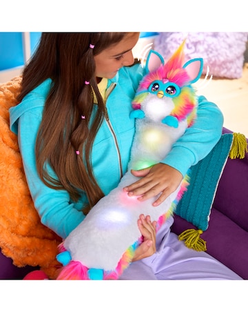 Furby DJ Furby Interactive Toy, Super Snuggly Rainbow Electronic Plush