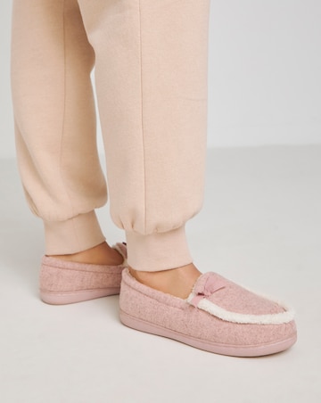 Loretta Ballet Slipper With Bow - Extra Wide Fit (EEE)