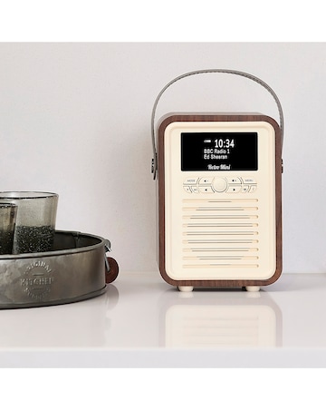 VQ Retro Mini DAB Radio - Walnut