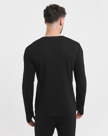 2 Pack Black Long Sleeve Thermal T-Shirts