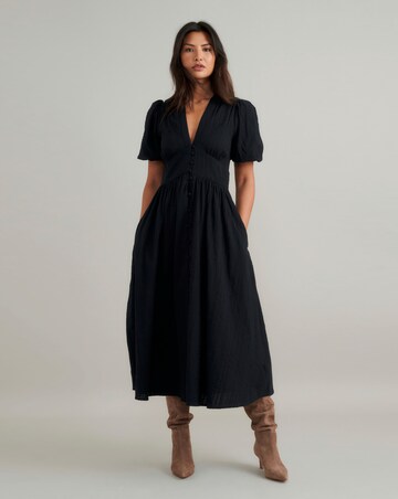 Nobody's Child Starlight Midi Seersucker Dress