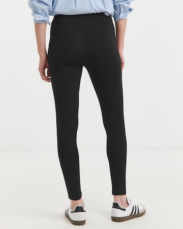 2 Pack Black Jersey High Waisted Leggings