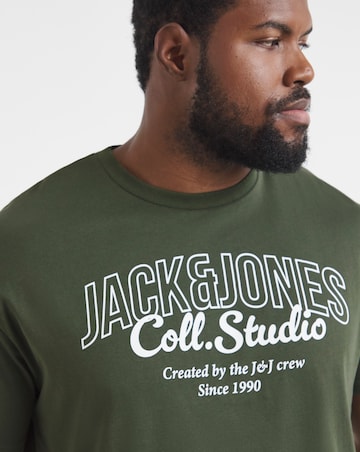 Jack & Jones Makoto Logo T-Shirt 3 Pack - Multi