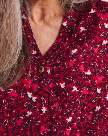 Julipa Printed Button Blouse