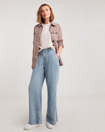 Blush Stretch Utility Jacket