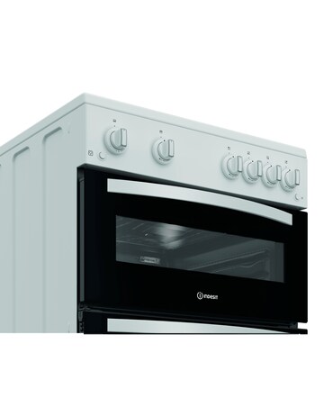 Indesit ITG6GW 60cm Gas Twin Cooker - White