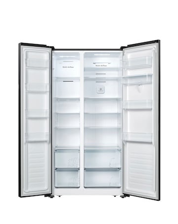 Fridgemaster MS91520DEB American Fridge Freezer with Water Dispenser - Black