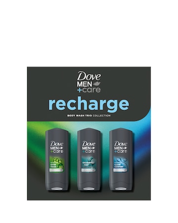 Dove Men + Care Recharge Bodywash Trio Gift Set Collection